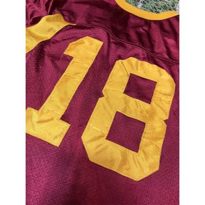 Conjunto de camiseta de fútbol americano para jóvenes adultos unisex granate dorado/Uniforme sublimado personalizado con técnica impresa de manga corta - Product Image 4
