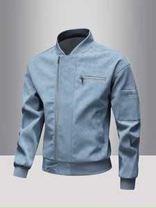 New High Quality <b>Sheep</b> <b>Skin</b> <b>Jacket</b> Men 2026 Fashion Stand Collar Front Logo Customizable Color Winter Windproof Waterproof All - Product Image 5