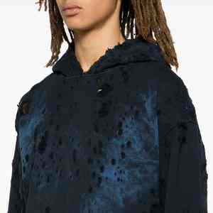 Servicio OEM, Sudadera con Capucha Personalizada de Manga Larga con Lavado Ácido y Estilo Desgastado, Venta Caliente, Precio Razonable, Sudadera con Capucha Desgastada para Hombre para Venta en Línea - Product Image 5