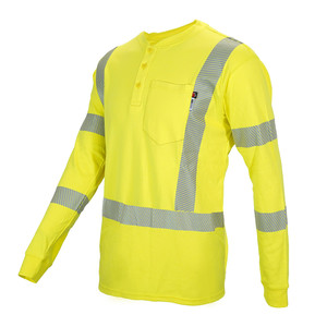 Customize New Product Men T <b>Shirt</b> Custom Logo Hi Vis Long Sleeve <b>Flame</b> Resistant Cotton Tee <b>Shirt</b> for Men - Product Image 6
