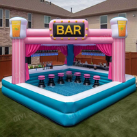 Tente de bar gonflable en PVC pour adultes avec une capacité de plus de 500 kg pour les fêtes sur la plage et l'utilisation en arrière-cour, taille et couleur personnalisables