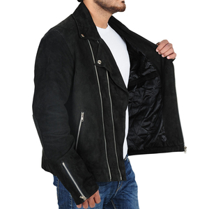 Veste en cuir suédé personnalisée de haute qualité nouveau design pour hommes/nouvelle veste en cuir suédé pour hommes de taille adulte à la mode Service OEM - Product Image 3