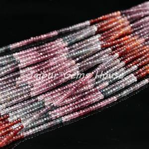 Best Quality Natural Rare Multi Spinel Shaded Faceted Rondelle <b>Beads</b> 3-4mm Multi Spinel <b>Beads</b> Strand for Jewelry Making Necklace - Product Image 3