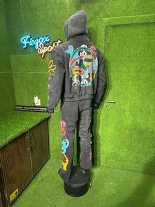 2025 Jogging pour homme 2 pièces, qualité supérieure, en molleton 100% coton, délavé à l'acide, grammage lourd pour l'hiver, écologique, personnalisable avec logo d'usine - Product Image 6