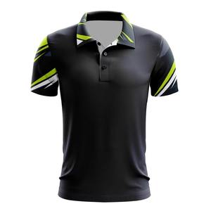 100% poliéster Spandex hombres Polo sublimación personalizada mejor calidad de sublimación de secado rápido deportes hombres Golf camisas OEM - Product Image 4