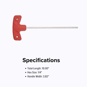 Clé Allen avec poignée en plastique Accessoires de couverture de sécurité pour piscine Clé hexagonale durable Outil d'installation de couverture de sécurité pour piscine - Product Image 4