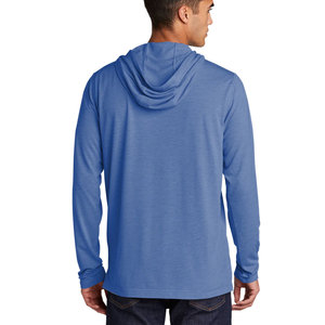 Venta al por mayor Athletic Jersey de algodón Rendimiento Absorbe la humedad Camiseta con capucha de manga larga Sudadera con capucha Verde bosque - Product Image 5