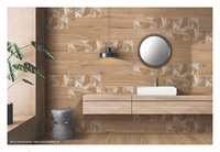 Carreaux de sol en porcelaine polie couleur bois 200x1200 mm, design rustique imitation planches de bois, pour salon moderne, résistants à l'usure et antidérapants