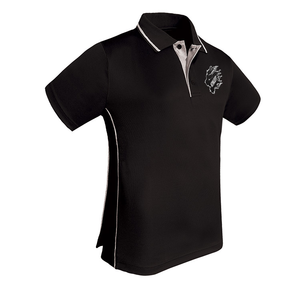 Athlefit Polo pour homme pour golf Col côtelé avec garniture Motif imprimé de patte contrastée Confort amélioré avec fente latérale - Product Image 2