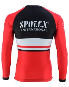 Jiu Jitsu Men's Long Sleeve Rash Guard Sun Protection Printed Nylon <b>Swim</b> <b>Shirt</b> Breathable and Anti-UV for MMA - Product Image 2