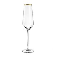 Verres à vin rouge transparents modernes avec bordure dorée, ensemble de verres à pied en cristal pour mariage, fête, bar, hôtel, décoration