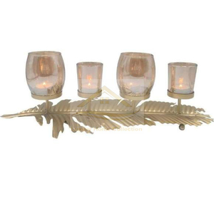 Fancy Modern New Arrival Antler Shape Candle Wax and Stick Holder <b>Lanterns</b> Ad Other Holder <b>Silver</b> Color Made of Aluminum Cast - Product Image 6