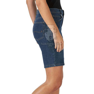 Nouveauté - Shorts en jean pour femmes en marque privée, service OEM, vente en gros, design personnalisé, shorts en jean pour femmes - Product Image 4