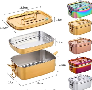 กล่องทิฟฟินสามระดับพร้อม kalhai (ซับในดีบุก) แบบดั้งเดิมพรีเมี่ยมรับประกันความสดและความทนทานสำหรับขายส่ง - Product Image 6