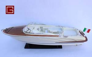 Gia Nhien Fabricant Approuvé Conception Personnalisée quantité minimale de commande Bas RIVA RAMA 44 EN BOIS-PERLE BLANCHE PEINTE-BATEAU DE VITESSE EN BOIS - Product Image 4