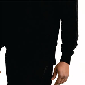 Sudadera con capucha Popular de fábrica de ropa para hombre, sudadera de lana en blanco negra de algodón 100% de peso pesado personalizada, sudadera de gran tamaño para hombre - Product Image 6