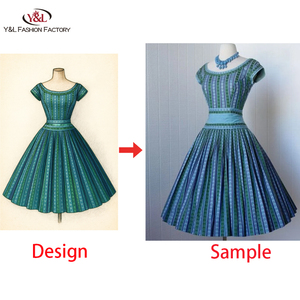 <span class=keywords><strong>Abbigliamento</strong></span> personalizzato stile Vintage di alta qualità per le donne piccolo MOQ Design <span class=keywords><strong>classico</strong></span> stile Vintage CMT personalizzazione - Product Image 2