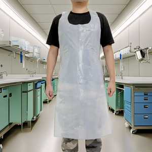 Kangle Low Price Disposable Sleeveless <b>Plastic</b> <b>Apron</b> Lightweight HDPE/LDPE Waterproof Oil-Resistant for Hospital Medical - Product Image 1