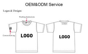 Top vente haute rue surdimensionné T-shirts 100% coton bouffée impression couleur personnalisée 3D DTG goutte épaule pull manches vierges - Product Image 5