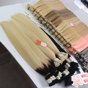 Extensión de cabello humano Rubio 613 ceniza sedoso y saludable, Cabello 100% virgen con cutícula alineada a granel, cabello vietnamita sin procesar - Product Image 6