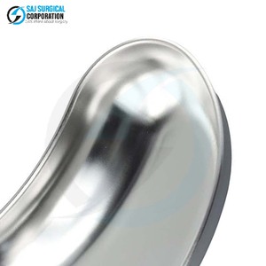 Plato de riñón de acero inoxidable Soporte de instrumento quirúrgico manual con diseño curvo Durable Reutilizable para uso en cirugía general - Product Image 6