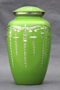 Adult Cremation Urns for Male/Female Funeral Urn for Human Ashes Decorative Urns for Ashes <b>Large</b> <b>Keepsake</b> <b>Box</b> (Royal Green) - Product Image 3