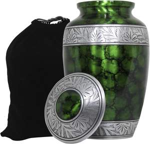 Metal Aluminium <b>Keepsake</b> Urn <b>for</b> Adult <b>Ashes</b> Wholesale Supply at Affordable Market Price Origin from India - Product Image 5