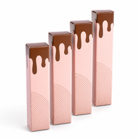 Boîte d'emballage pour gloss à lèvres avec logo personnalisé, boîte cadeau cosmétique recyclable, papier couché, impression offset, taille personnalisée, OEM ODM