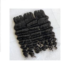 เครื่องมัดผมแบบเรมี่ดิบ20นิ้วผมลอนแบบลอนคลื่นแบบหลวมสำหรับผู้บริจาคจาก100% - Product Image 1