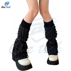 Women's Leg Warmer Dance Knitted Breathable Lightweight Anti-Bacterial Wholesale Custom Slouch <b>Sock</b> <b>Knee</b>-<b>High</b> Winter Solid <b>Socks</b> - Product Image 4