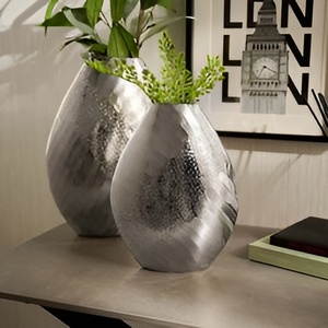 Modern Design Superior Quality <b>Table</b> Vase Stylish <b>Aluminium</b> Metal Flower Vase for Home Dinner <b>Table</b> Top Decoration - Product Image 1