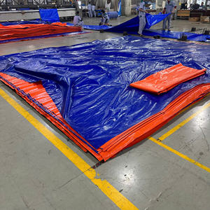 Bâche en PE imperméable bleue / orange, haute résistance, grande capacité, couleur au choix, taille au choix, rouleau de couverture en plastique - Product Image 1