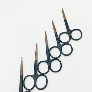 Custom <b>Nail</b> Care Scissors PVC <b>Pouch</b> Logo New Popular Beauty Tool-Stainless Steel Sustainable Curved Blades Plastic Handle mink - Product Image 1