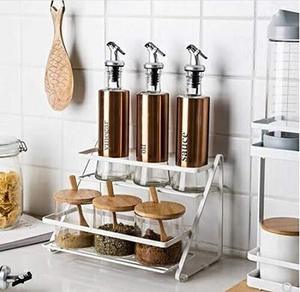 Premium Quality Stainless Steel Under Cabinet Spice <b>Rack</b> Hidden <b>Storage</b> for a Neat <b>Kitchen</b> Best Quality <b>Rack</b> - Product Image 1