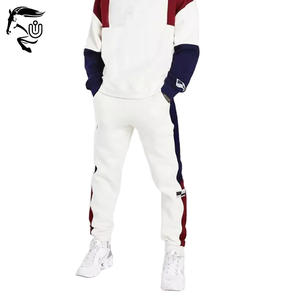 OEM personalizado 100% algodón acampanado bloque de color media cremallera de secado rápido transpirable polar ropa de calle chándales para hombres Premium - Product Image 4