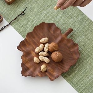 ถาดไม้ใส่ใบเมเปิ้ลถาดใส่ผลไม้แห้งถาดใส่ผลไม้ขนมขบเคี้ยว - Product Image 3