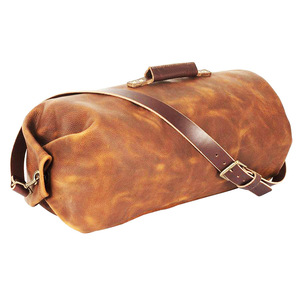 กระเป๋าเดินทางกันน้ำแนววินเทจหนังแท้พร้อมฝาปิดกระเป๋าหนัง PU - Product Image 1