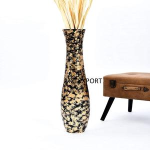 Vase en aluminium et en verre Vase à fleurs élégant et pot avec fil Design Table Ware Fantaisie Décoration de la maison Vases à fleurs - Product Image 2