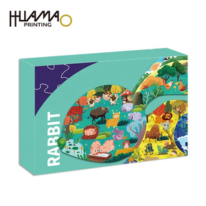 Wholesale Kids Animal Shaped Jigsaw Puzzle <b>Gift</b> <b>Box</b> Custom <b>Large</b> Piece Ocean Forest Wildlife Educational Puzzle Toy for Children - Product Image 3