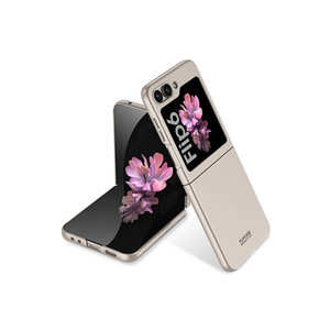 Étui de protection rigide anti-rayures et antichoc SENK Slim Fit Premium pour Z Flip 6 Gris Titane Housse en caoutchouc de luxe - Product Image 1