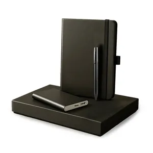 Nuovo Set Regalo Aziendale: Notebook Personalizzato, Powerbank e Penna con Gadget Personalizzabili - Product Image 1