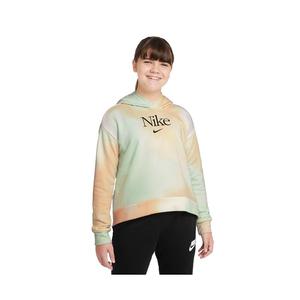 Felpe con cappuccio Nike Aura Aop Ft PO per ragazze Colore: Giallo 100% autentico - Product Image 3