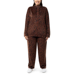 Ensemble de survêtement en velours doublé de polaire pour femmes, ensemble chaud en deux pièces, sweat-shirt et pantalon de survêtement, vêtements de jogging d'hiver pour femmes - Product Image 5