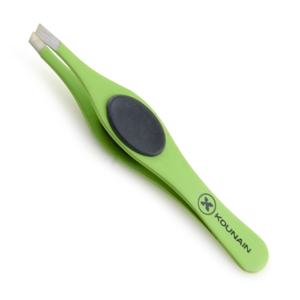 Professional Beauty Stainless <b>Steel</b> Eyebrow Tweezers Set New Matt White Colors <b>Silicon</b> Grip Slanted Tips for Convenient Eyebrow - Product Image 4