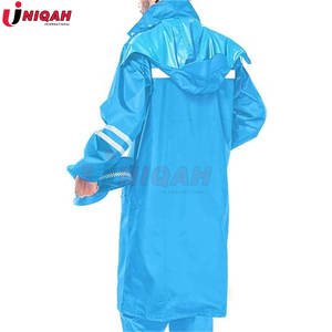 Veste de pluie extérieure ultra légère XL imperméable pour adultes noir vert Camouflage éléments réfléchissants Poncho en nylon capuche compressible - Product Image 3