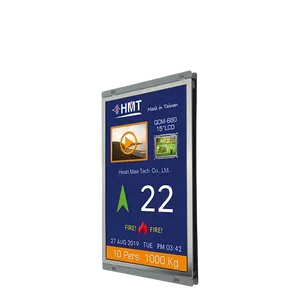 จอแสดงผล HMT QCM-660 ซีรีส์ ขนาด 28 นิ้ว พร้อมจอ TFT ขนาด 7 นิ้ว สำหรับโฆษณาในลิฟต์ แสดงข้อมูล ดีไซน์สไตล์มิดเซ็นจูรี่โมเดิร์น รับประกัน 1 ปี - Product Image 2