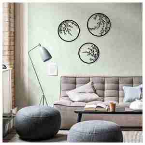 Trending modern metal <b>wall</b> arts for bedroom and living room decor made with durable long lasting metallic materials - Product Image 5