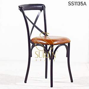 Fauteuil industriel de style indien en cuir et fer, fauteuil de créateurs, livraison gratuite - Product Image 6