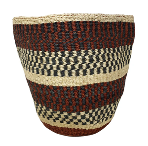 ตะกร้าแอฟริกันสำหรับตกแต่งทำด้วยมือ,ตะกร้าใส่พืชสไตล์โบโฮผลิตในเวียดนามปี100% - Product Image 6