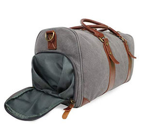 New Arrivals Durable Genuine Leather Zipper Duffle <b>Bag</b> Custom Large Travel <b>Overnight</b> Gym Sports with LOGO - Product Image 3